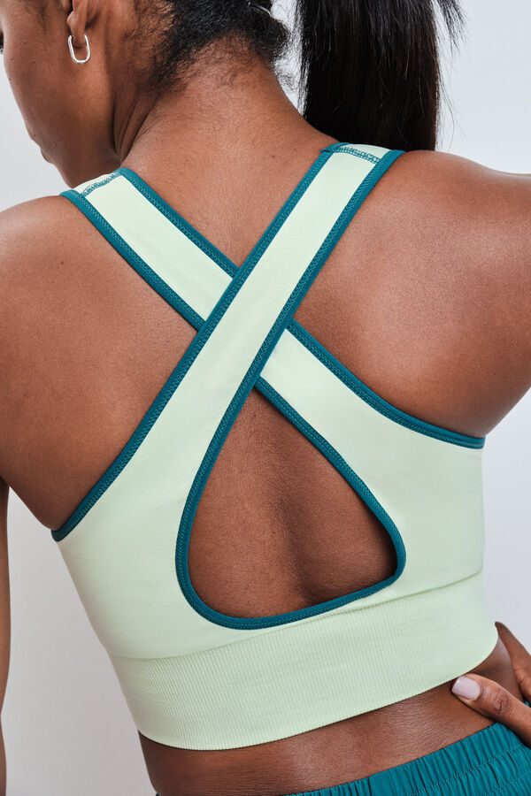 Dash and Stars Brasier deportivo 4D Stretch reversible verde verde