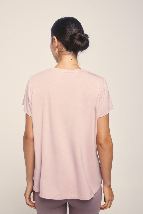 Dash and Stars Camiseta extra suave modal rosa rosa