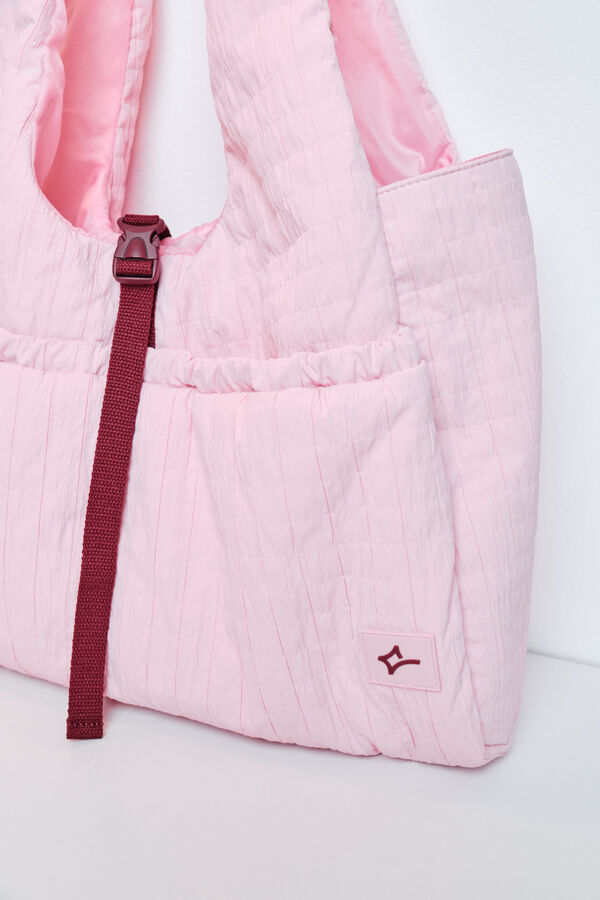 Dash and Stars Bolsa deportiva de nylon rosa rosa