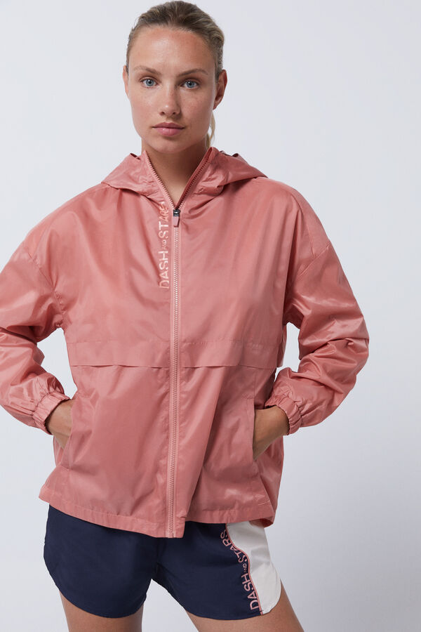 Dash and Stars Chamarra técnica water repellent rojo