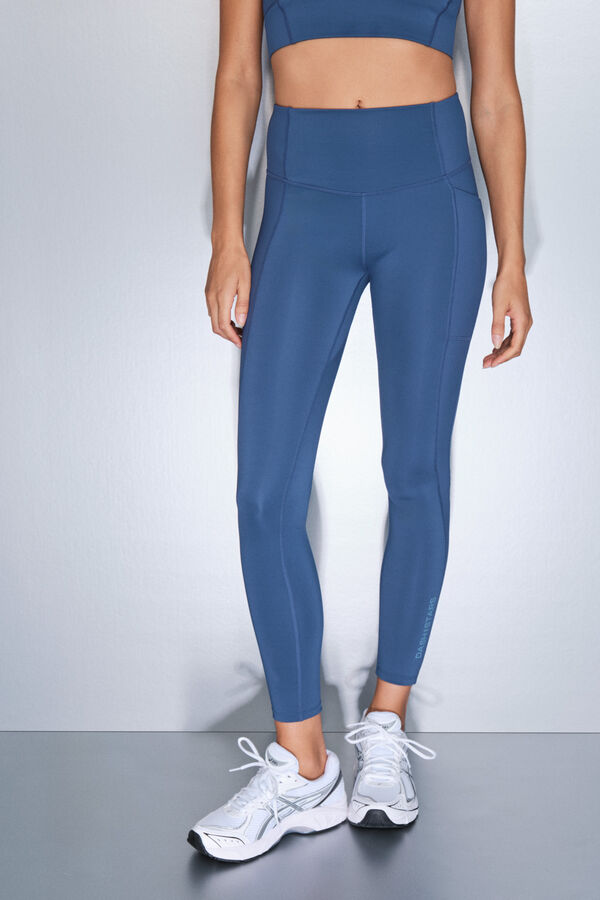 Dash and Stars Pantalón legging azules tobilleros 4D STRETCH azul