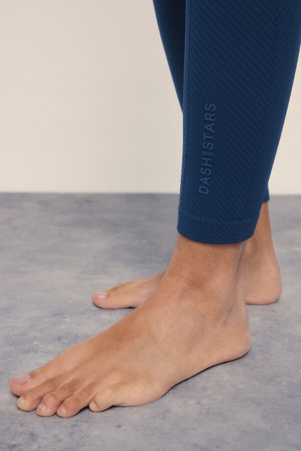 Dash and Stars Leggings SEAMLESS COMFORT azul navy azul