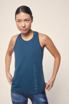Dash and Stars Camiseta microfibra halter azul azul