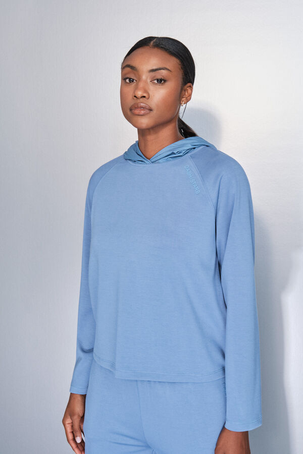 Dash and Stars Sudadera azul de soft touch azul