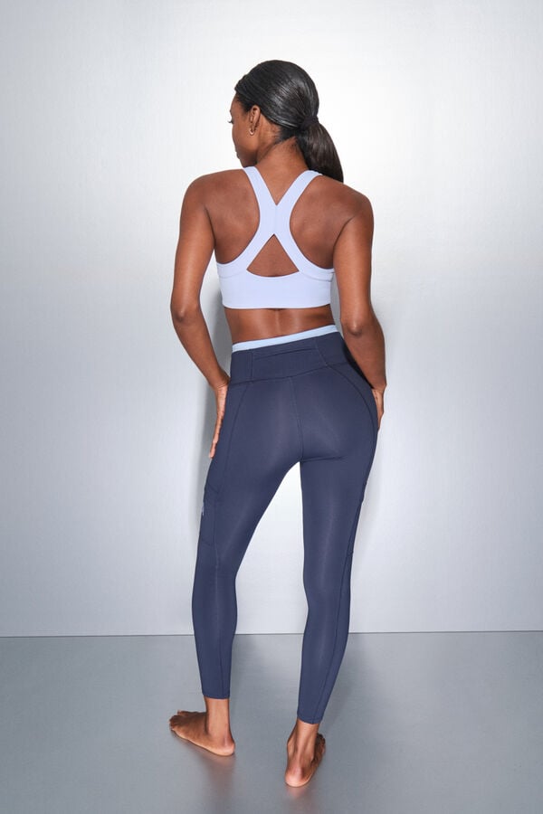 Dash and Stars Pantal&oacute;n legging THERMAL azul marino azul