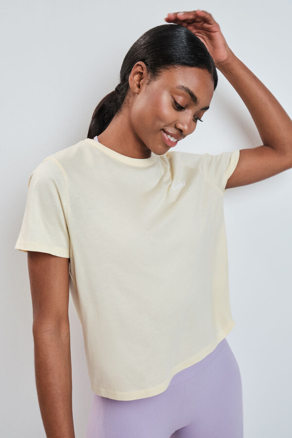 Dash and Stars Playera manga corta extra suave amarilla amarillo