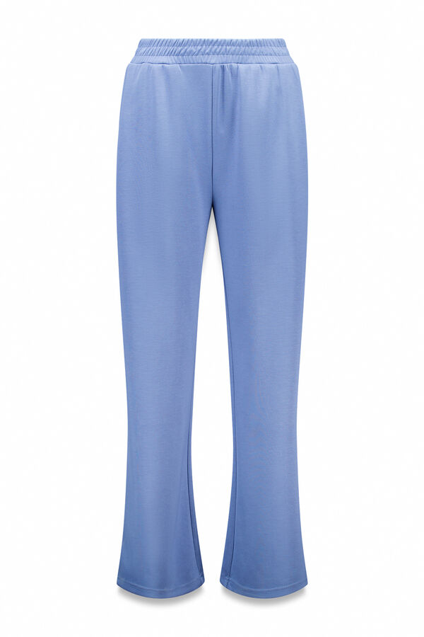 Dash and Stars Pantalón recto ancho azul medio azul
