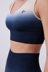 Dash and Stars Sujetador deportivo degradado azul Seamless Comfort  azul