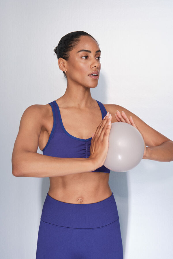 Dash and Stars Brasier deportivo azul SIN COSTURAS FIT azul