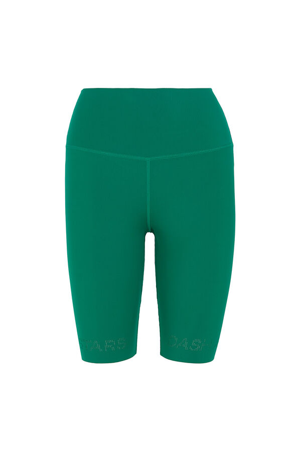 Dash and Stars Leggings ciclista COMPRESSIVE verde logo verde