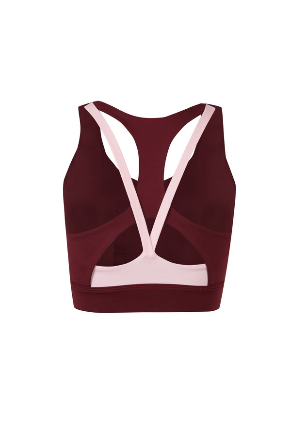Dash and Stars Brasier deportivo 4D STRETCH vino p&uacute;rpura