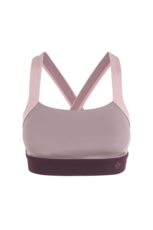 Dash and Stars Sujetador deportivo 4D STRETCH block rosa rosa