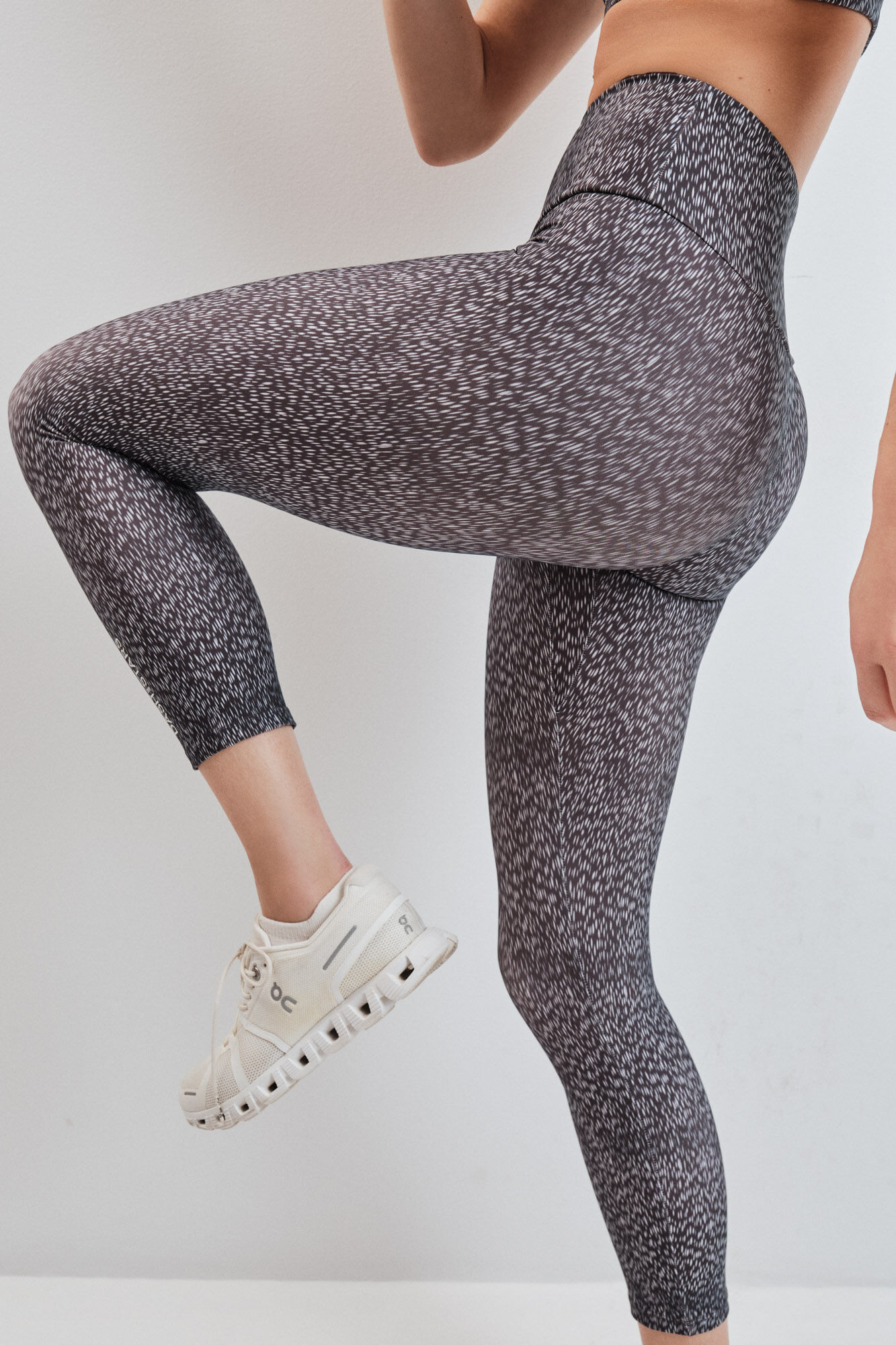 Dash and Stars Leggings crop 4D STRETCH estampado bitonal