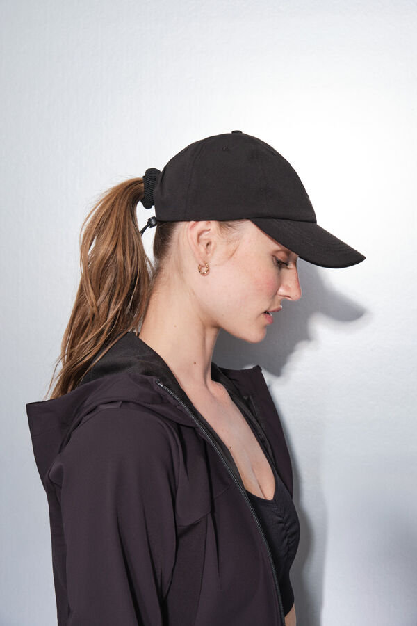 Dash and Stars Gorra técnica ajustable con logo negro negro