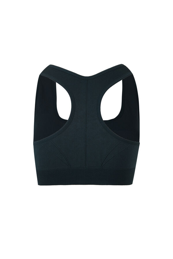 Dash and Stars Brasier deportivo cierre central SEAMLESS FIT verde verde