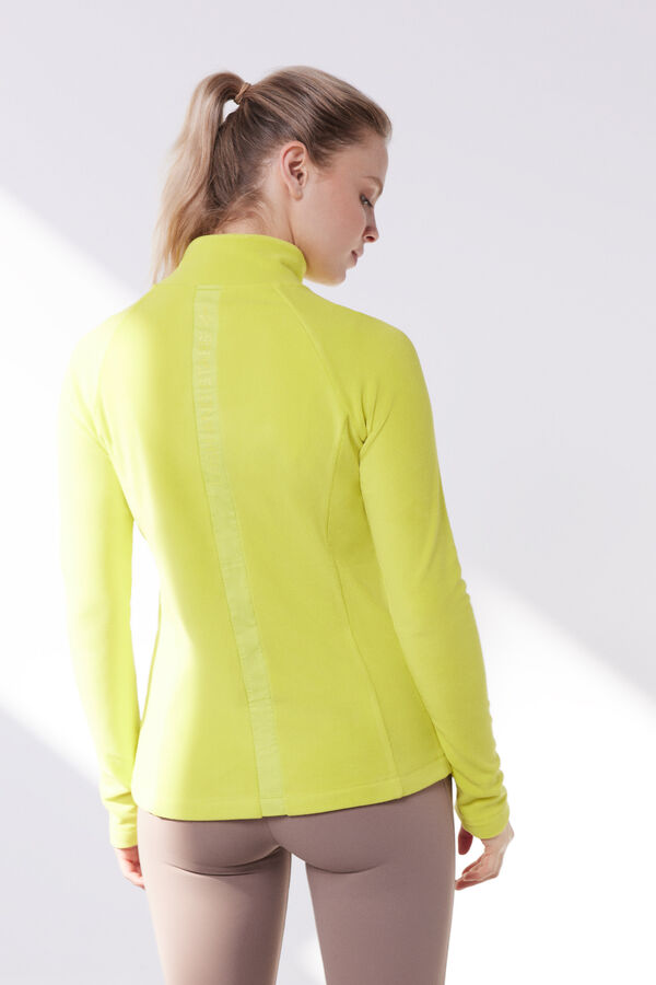 Dash and Stars Forro polar pistacho verde