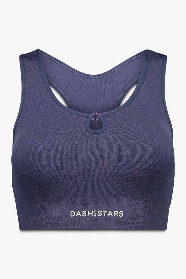 Dash and Stars Brasier deportivo azul SEAMLESS COMFORT azul