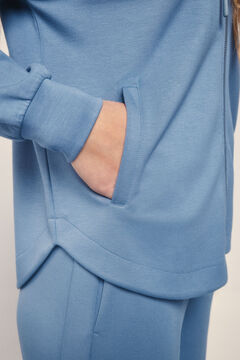 Dash and Stars Chaqueta modal tacto suave azul azul