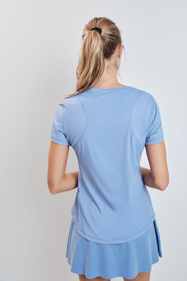 Dash and Stars Playera manga corta estampado azul azul