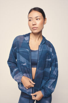 Dash and Stars Chaqueta mesh tejido técnico ligero  azul