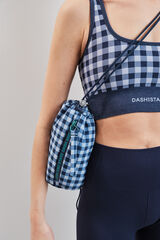 Dash and Stars Mini bolsa cruzada de cuadros vichy azul azul
