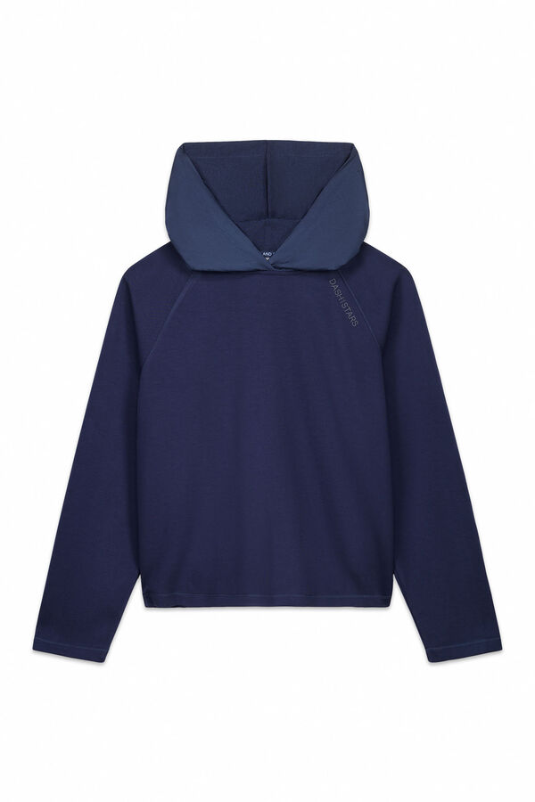 Dash and Stars Sudadera azul oscuro de soft touch azul