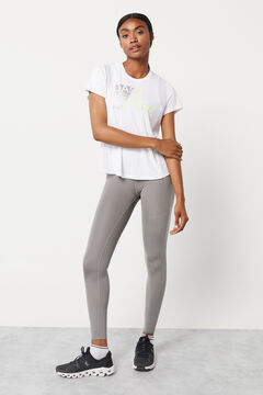 Dash and Stars Camiseta técnica blanca beige