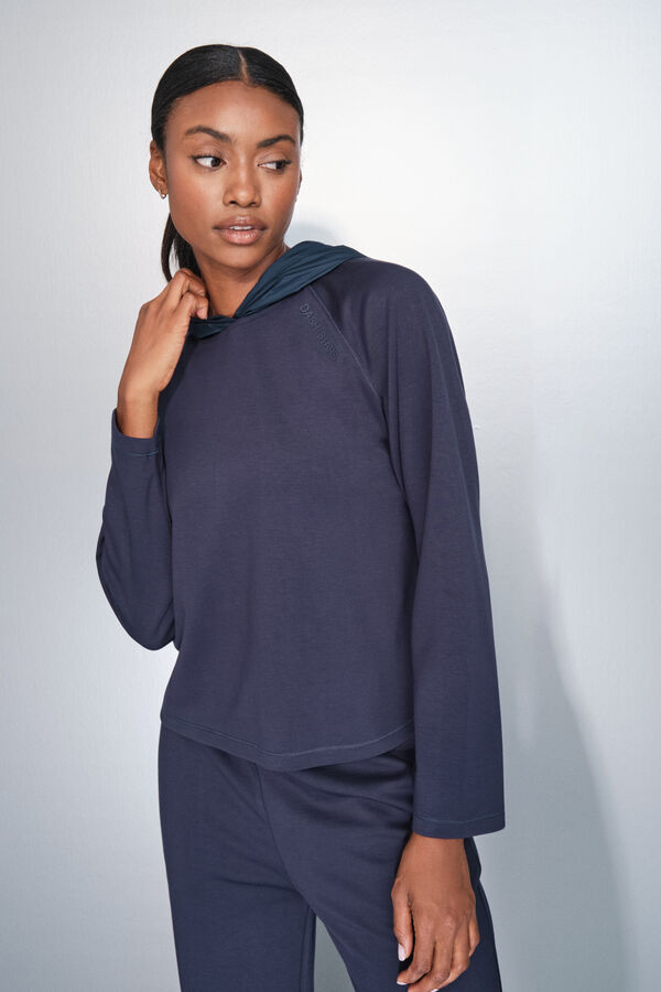 Dash and Stars Sudadera azul oscuro de soft touch azul