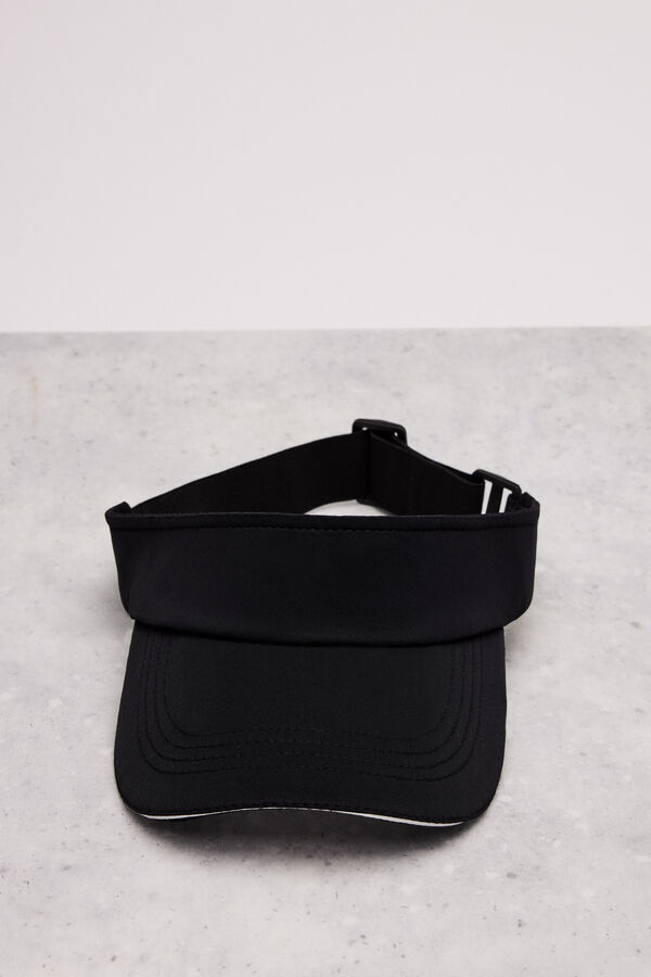 Dash and Stars Gorra visera negra negro