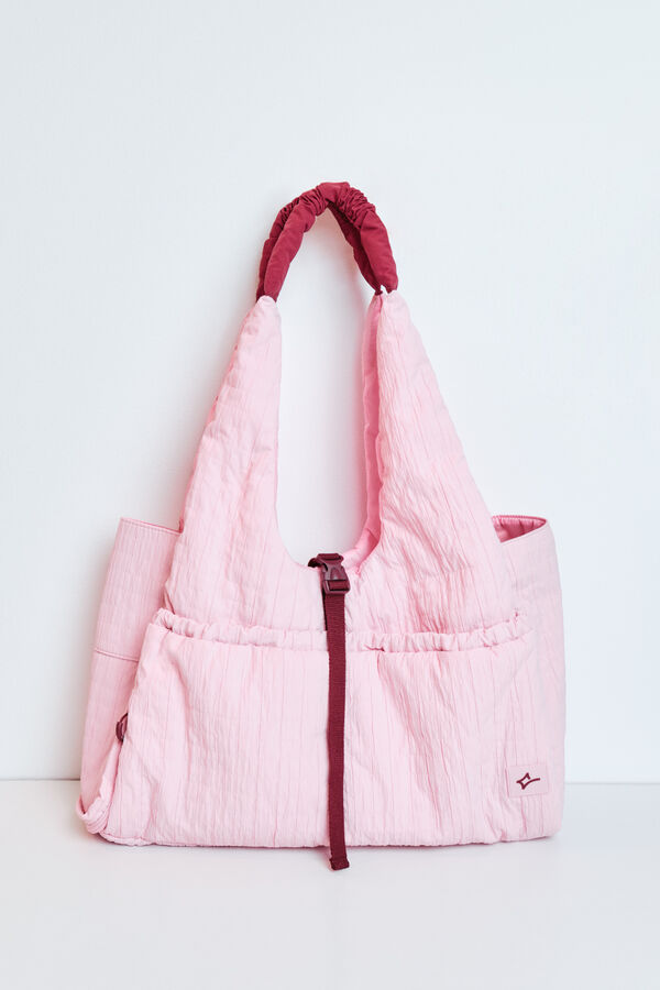 Dash and Stars Bolsa deportiva de nylon rosa rosa