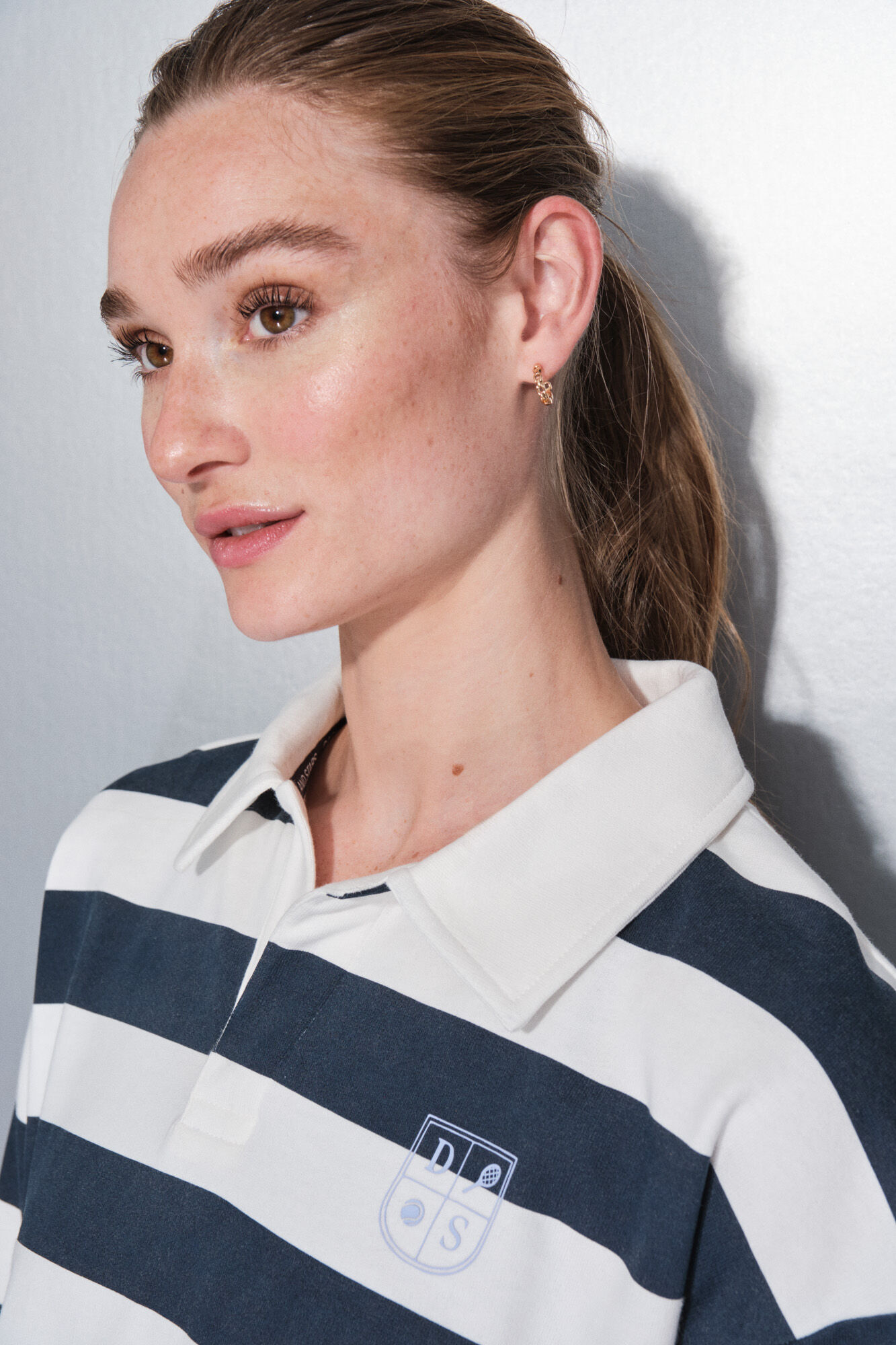 Dash and Stars Sudadera de forro polar 100% algod&oacute;n con estampado de rayas