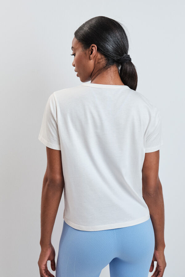 Dash and Stars Playera manga corta extra suave blanca blanco