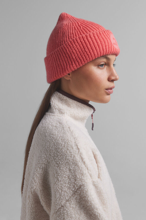 Dash and Stars Gorro tricot logo coral rojo