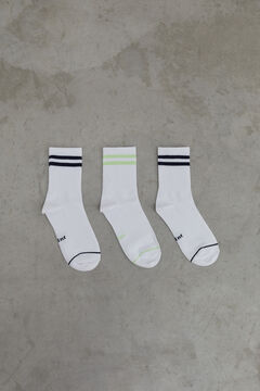 Dash and Stars Pack 3 calcetines medios algodón estampado