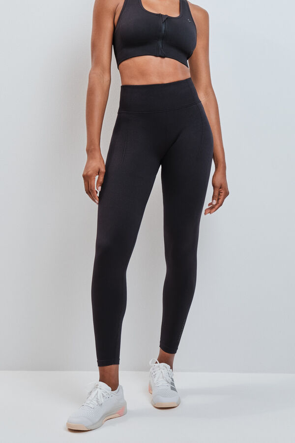 Dash and Stars Legging largo negro SEAMLESS FIT negro