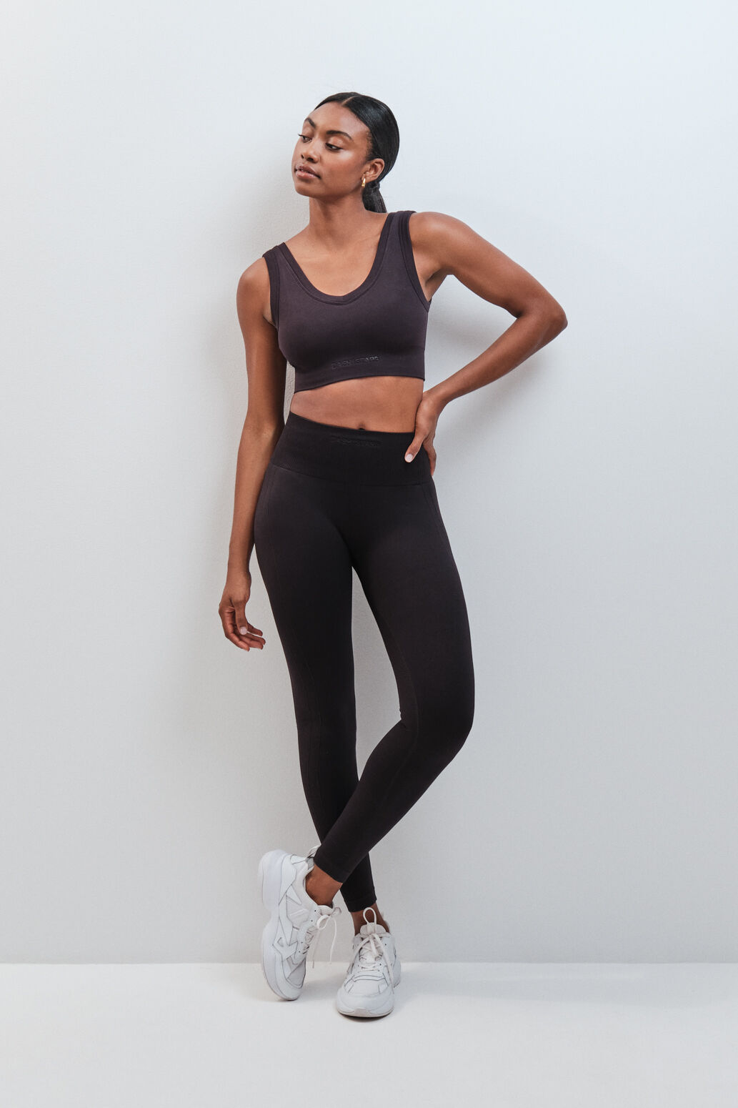Dash and Stars Leggings largos SEAMLESS COMFORT negro