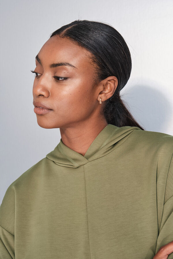 Dash and Stars Sudadera sudadera caqui beige