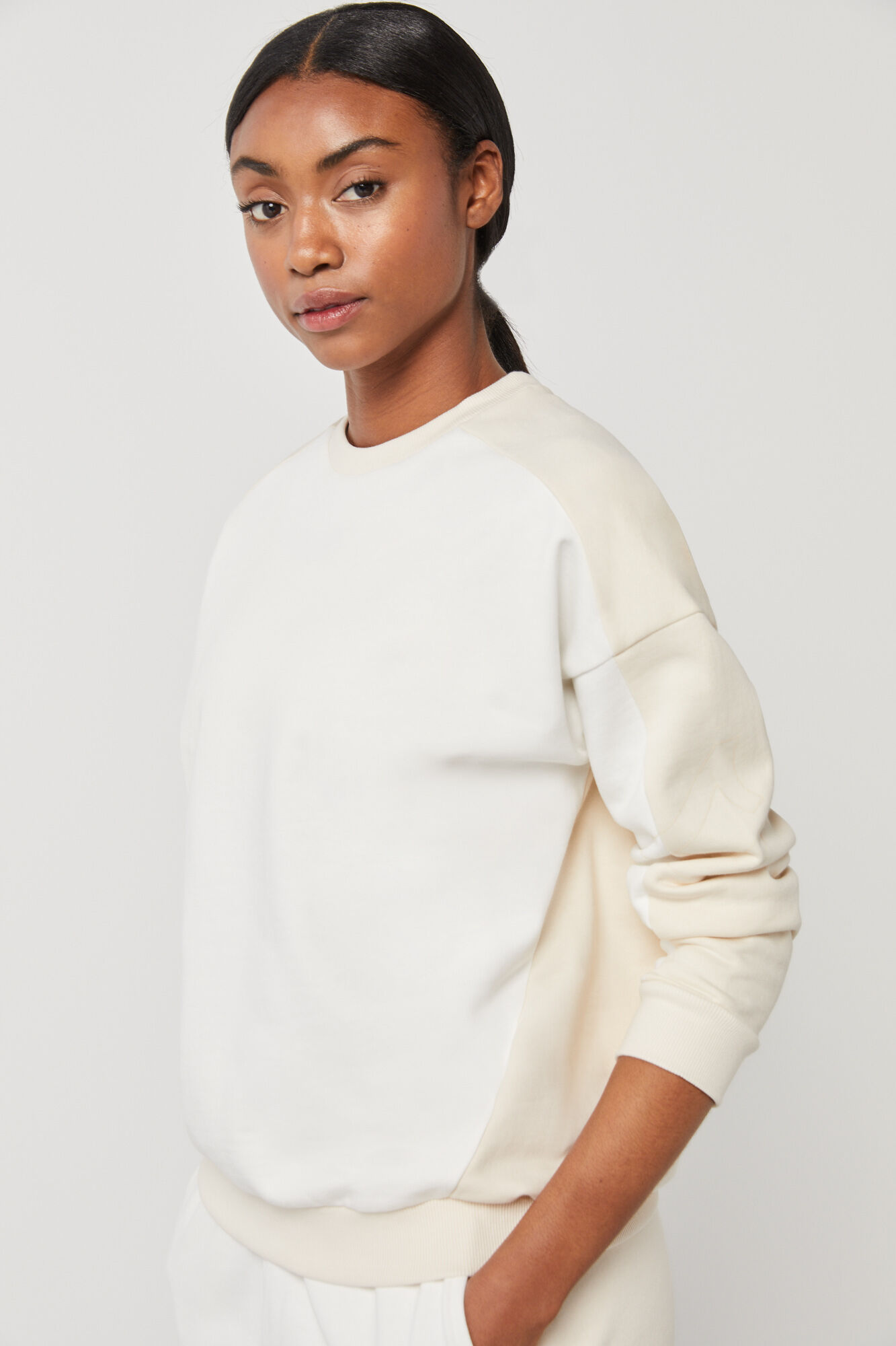 Sudadera algodon bicolor Sudaderas para mujer WomenSecret MX