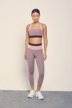 Dash and Stars Leggings 4D STRETCH block rosa rosa