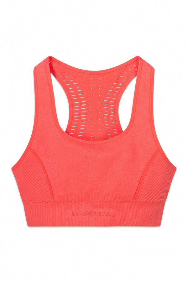 Dash and Stars Brasier deportivo SIN COSTURAS COMFORT salmón rojo