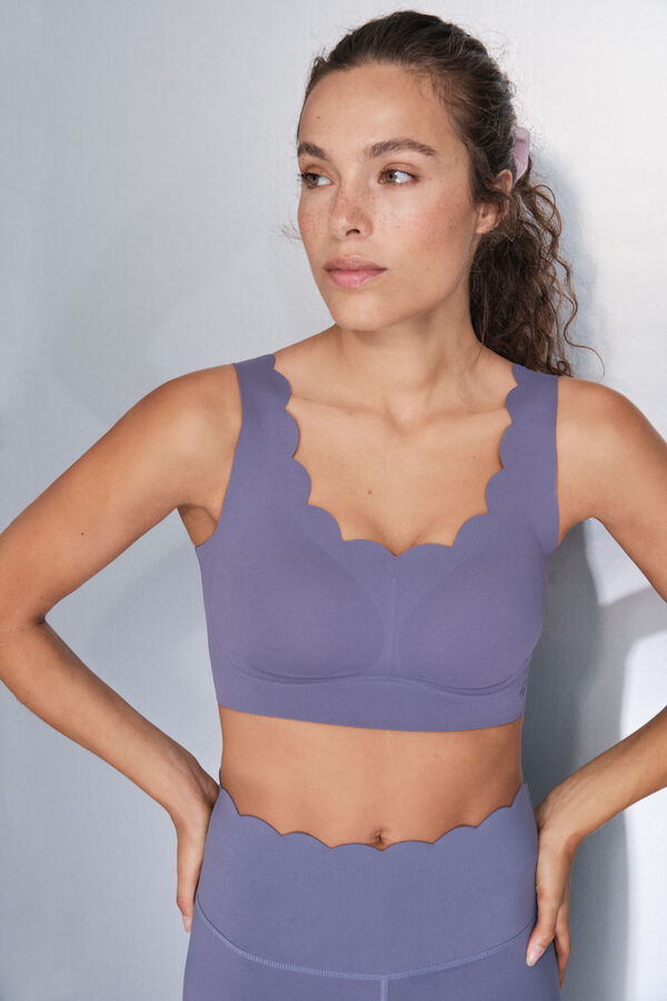 Dash and Stars Brasier deportivo morado COMPRESIVO morado/lila