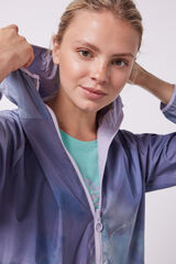 Dash and Stars Chamarra reversible water-repellent lila rosa