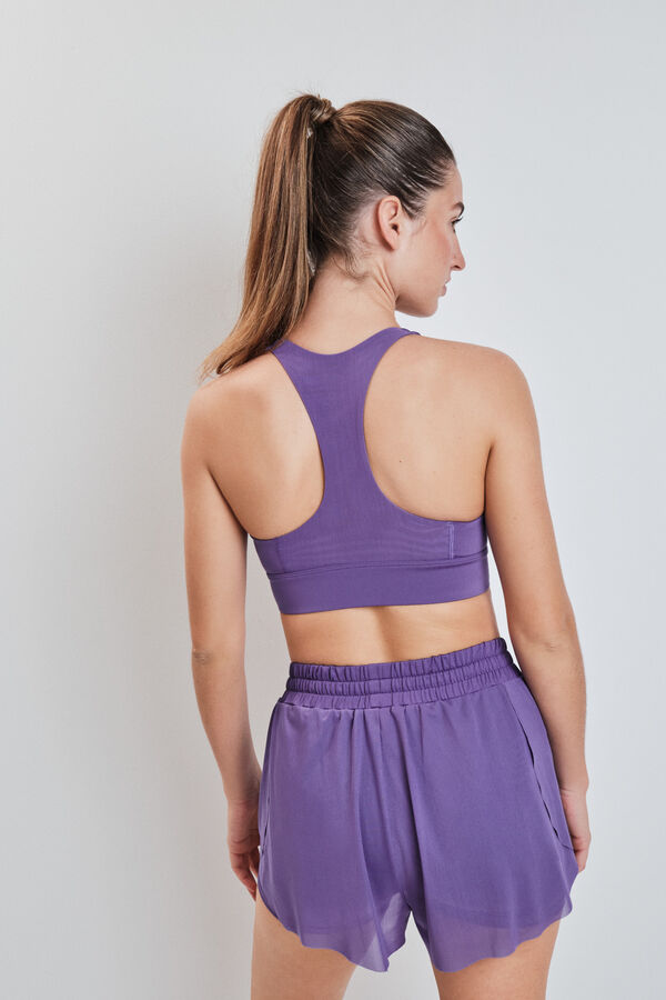 Dash and Stars Short ultra ligero de malla morado morado/lila