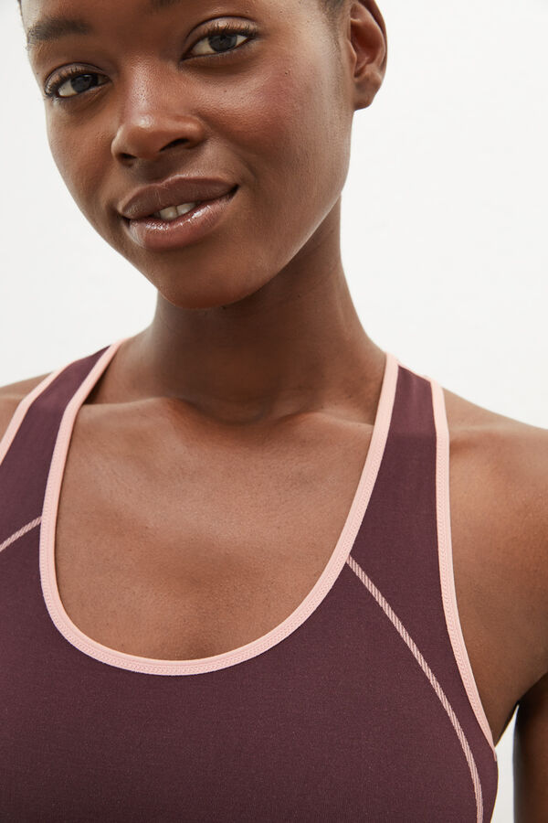 Dash and Stars Top deportivo reversible rosa rosa