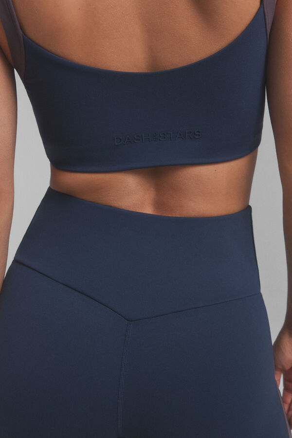Dash and Stars Brasier deportivo SOFT MOVE azul. Special collab @ffitcoco azul