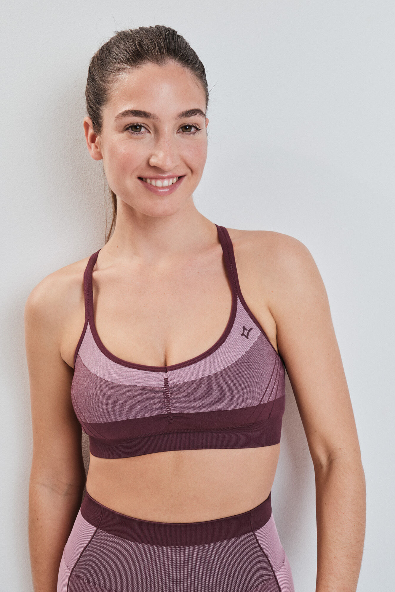 Dash and Stars Brasier deportivo SEAMLESS COMFORT rosa
