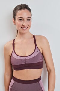 Dash and Stars Brasier deportivo SEAMLESS COMFORT rosa