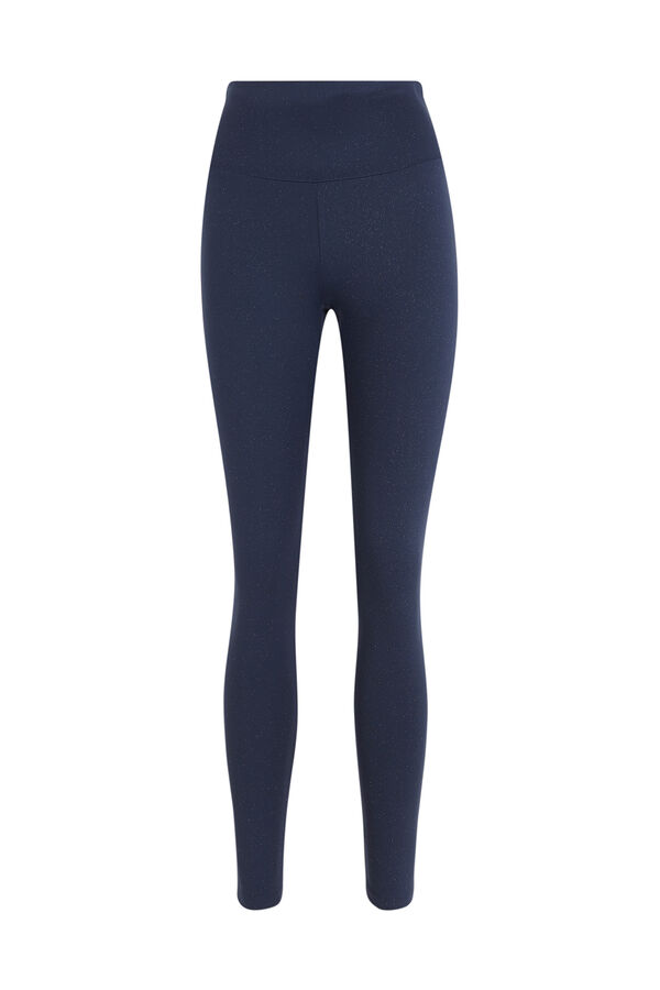 Dash and Stars Leggings 4D STRETCH brillo azul azul