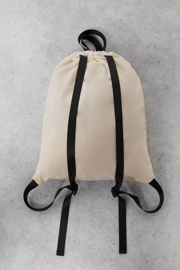 Dash and Stars Mochila saco ultraligera  beige