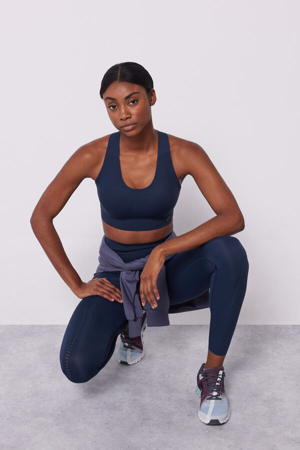 Dash and Stars Legging azul Compressive azul